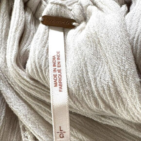 FREE PEOPLE LILLIE ENDLESS SUMMER GAUZY MINI BEACH HALTER DRESS SIZE L FESTIVAL - Picture 9 of 14